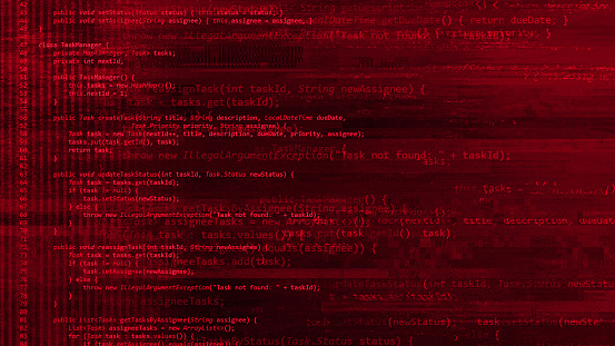 Red Code Background Stock Illustration - Download Image Now ...