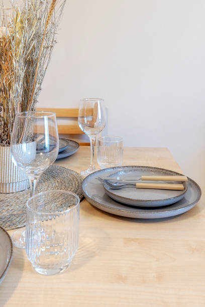 istock table setting with dry flowers in room 2202813641
