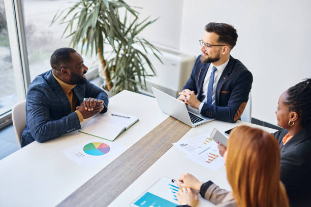 istock Business People Working Together in Modern Office 2202814304
