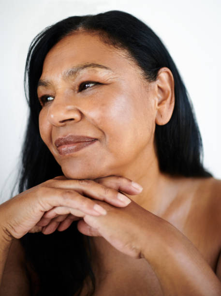 istock Graceful Mature Woman Smiling with Confidence 2202814879