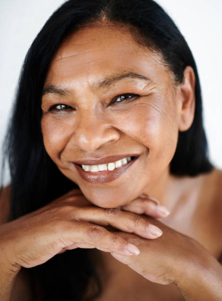 istock Smiling Mature Woman with Radiant Confidence 2202814889