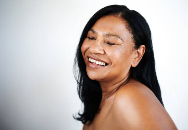 istock Joyful Mature Woman with Radiant Smile 2202814906