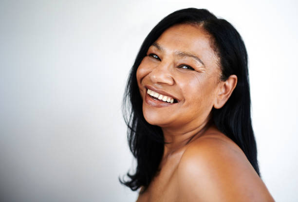 istock Joyful Mature Woman with Radiant Smile 2202814907