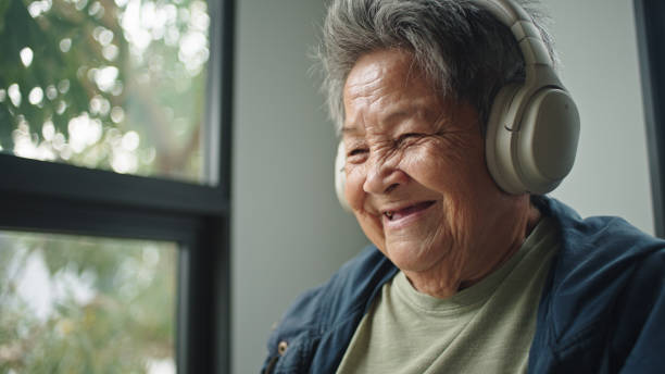 istock Senior woman enjoy watching on digital tablet. 2202817002
