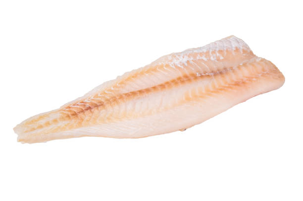 istock Fresh cod fish fillet, showcasing its delicate texture and pristine color, perfect for grilling or baking. isolated on white background. top view 2202817704