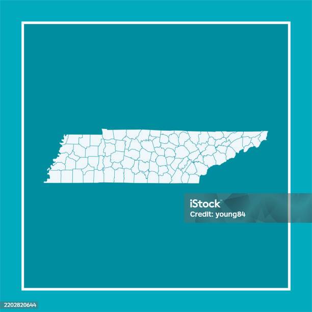 Tennessee Abstract Backdrop Tennessee Map Vector Stock Illustration - Download Image Now - Abstract ...