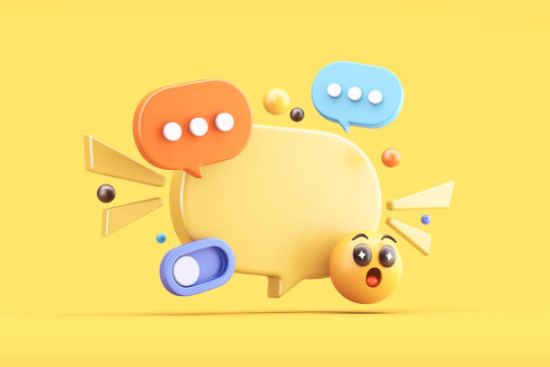 istock Speech bubbles, chat icons, and emoji 2202820867