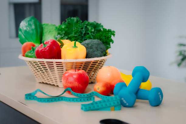 istock A vegetable and fruit basket placed on a table, promoting healthy eating, weight loss, and balanced nutrition, representing a natural and fresh lifestyle with no people in the scene 2202824163