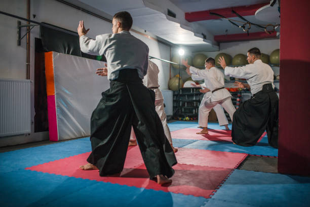 istock An aikido master trains with a group of fighters 2202825775