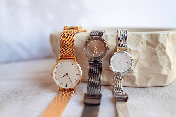 Close up of a luxury wristwatch