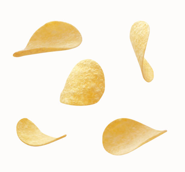 istock delicious sets of potato chips isolated on white background. 2202835079