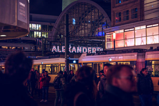 Pedestrians at Alexanderplatz, Berlin