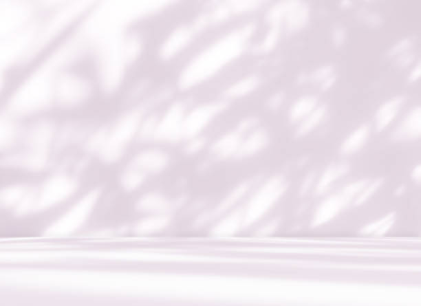 istock Empty purple pink brown room studio with sunlight effect shadow for product presentation. 2202864725