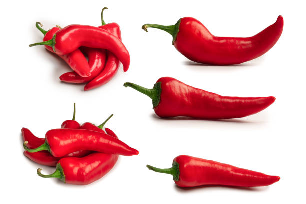istock Red hot chili pepper isolated on a white background. 2202870975