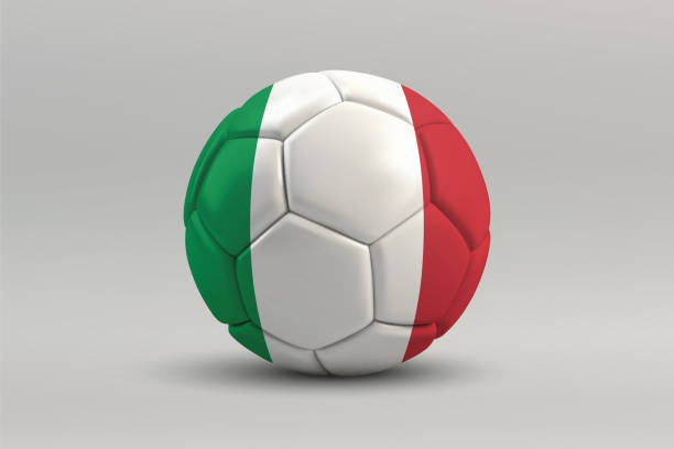 istock Italy Soccer Ball with National Flag Design 2202876704