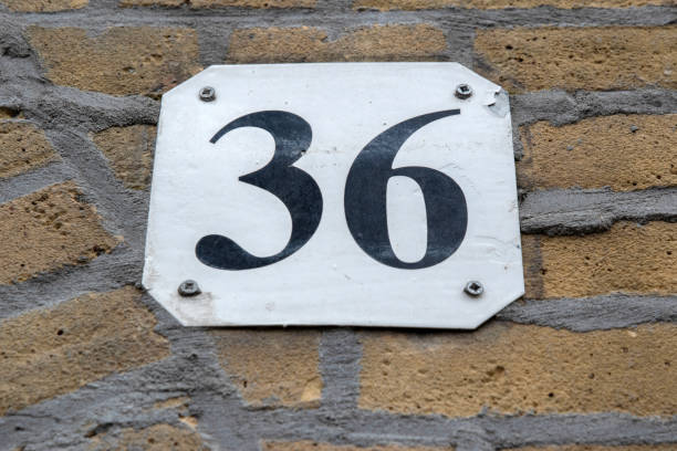istock Close Up House Number 36 2202892271