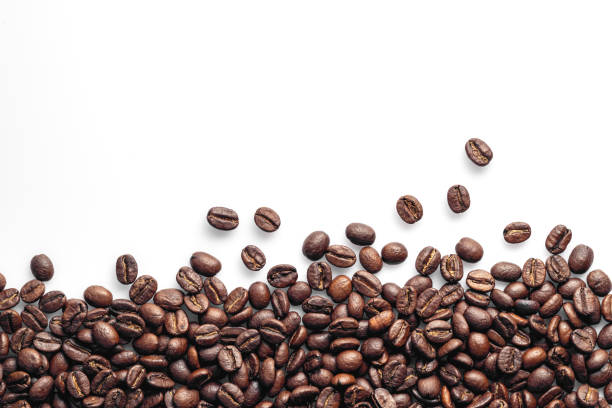 Organic Coffee Beans, Coffee package design, Coffee web banner.