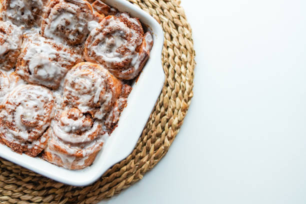 Freshly baked homemade cinnamon rolls