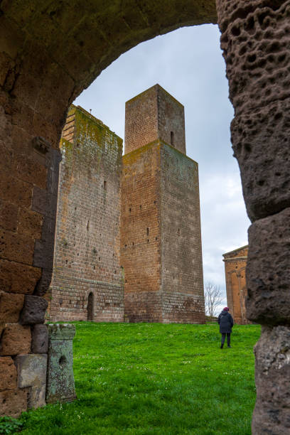istock Tuscania, St. Peter's Basilica Watchtower 2202910027