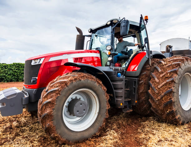 istock Modern Planting Machine in Action on Farmland 2202910103