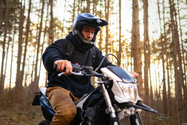 istock Dirt road and my motorbike 2202913420