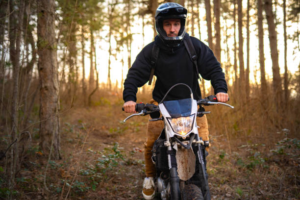 istock Dirt road and my motorbike 2202913559