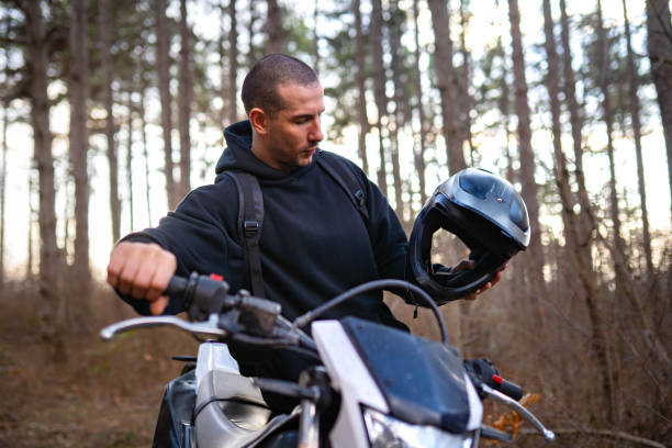 istock Enjoying my motorbike 2202914623