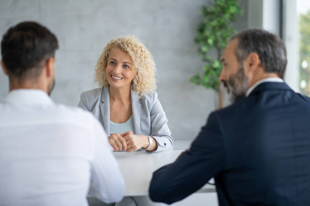 istock Businesswoman sharing insights during a meeting 2202920491
