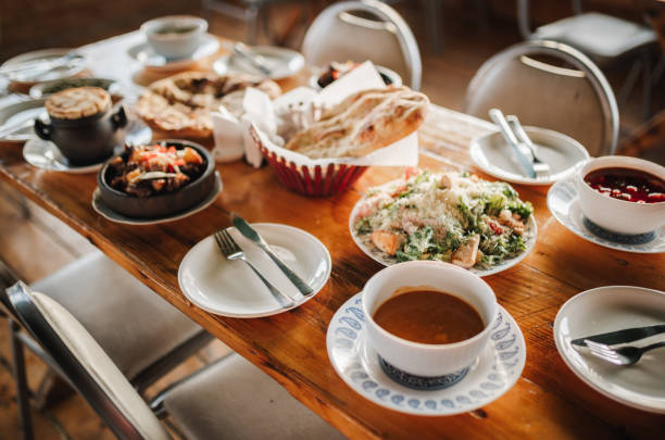 istock Variety of Georgian dishes 2202921888