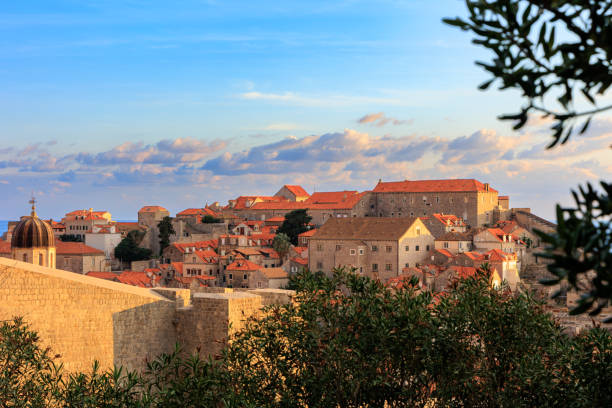 Dubrovnik old town stone wall, Croatia
