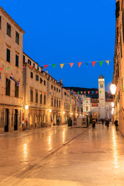 istock Dubrovnik Street at dusk 2202924251