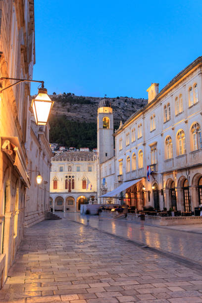 istock Dubrovnik Street at dusk 2202924258