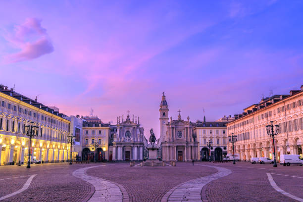 istock Turin, Piazza San Carlo at surise 2202927124