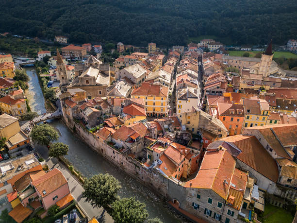 istock Finalborgo, town in Liguria from drone 2202931506