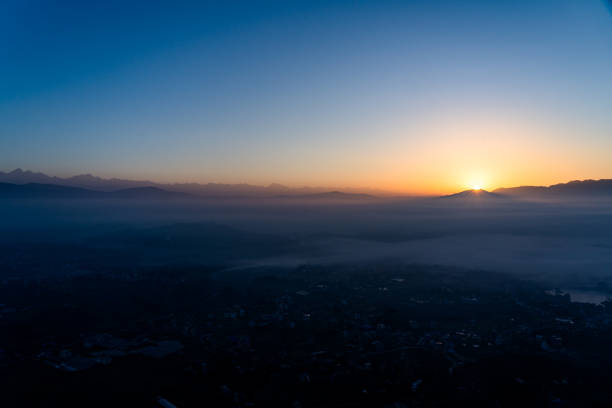 istock Morning view Sunrise in Kathmandu, Nepal. 2202944455