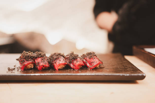 istock Tuna sushi with truffle 2202950498
