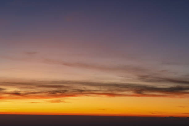 View of the morning sky before sunrise.