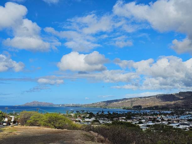 istock Breathtaking Coastal View with Blue Skies and Clouds 2202958491