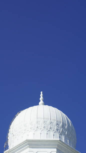 Intricate White Dome Against a Clear Blue Sky