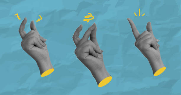 istock Set of expressive hand gestures for communication and creativity, vector illustration 2202975268