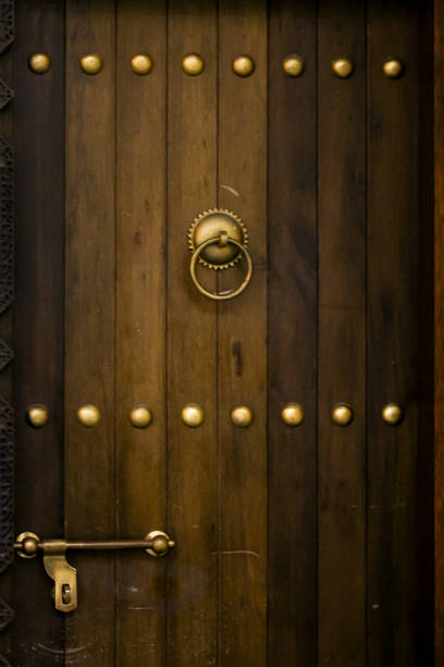 Antique Arabic old wooden door