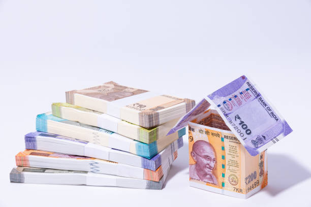 istock Indian currency notes stock photo 2202989696