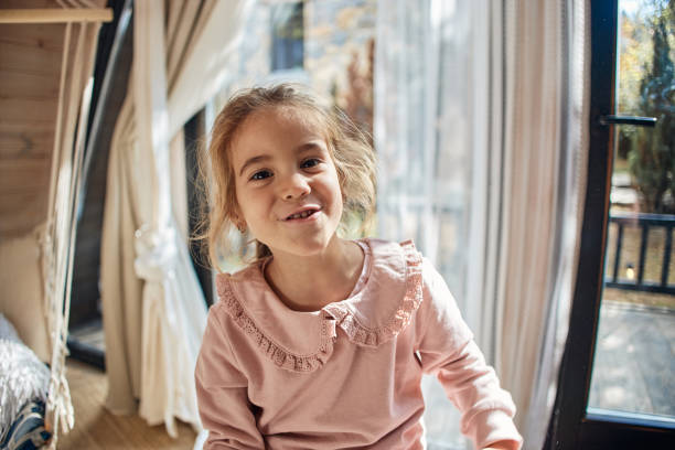 Beautiful girl playing around.