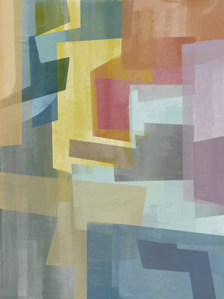 istock A modern abstract piece with soft gradients and flowing lines, bringing a serene and elegant atmosphere to any contemporary space 2202995727