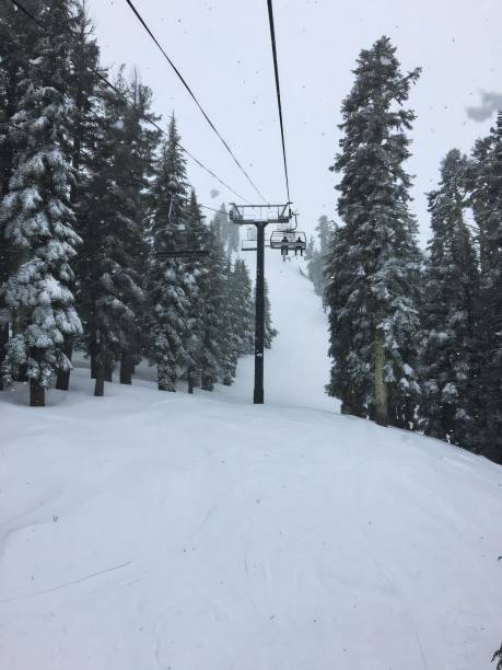 istock Snowy Ski Slope with Chairlift 2202997138