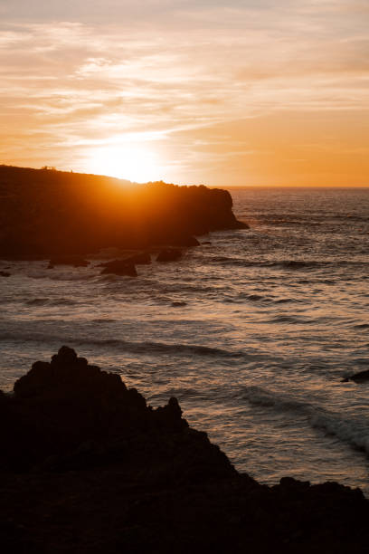 istock Sea view with sunset in Portugal 2203000171