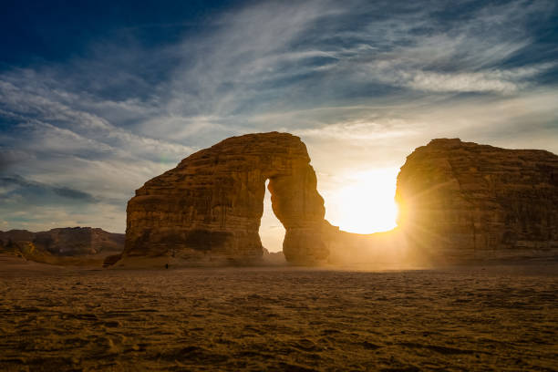 istock View of rock formations against sky, Elephant Rock from Al Ula, Saudi Arabia 2203000566