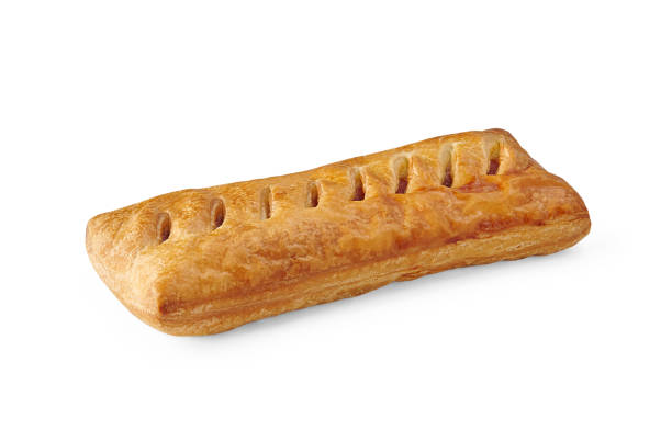 istock Croissant bakery isolated white background style. 2203010815