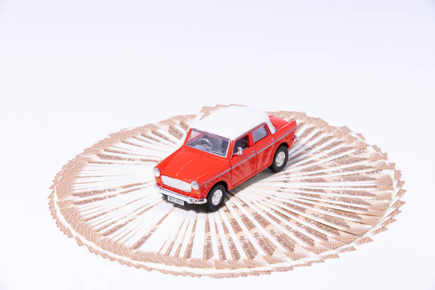 İzmir, Turkey - May 25, 2014: Toy Volkswagen Beetle, shooted Purple colored background, macro shot.