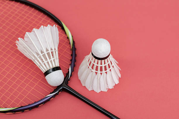istock Badminton sport rackets and shuttlecocks 2203048971